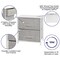 Flash Furniture White/Gray 2 Drawer End Table Storage Organizer WX-5L200-WH-GR-GG - alternate 10